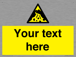 Custom Warning: Debris flow zone